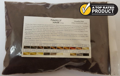 Hair Fibers Medium Brown Refill 50 Gram. Refill Your existing fibers bottle. Hair Filler Fibers. Cover Grey Roots Concealer by Finally Hair (50g 50gr 50gram 50 G Gr Gram)