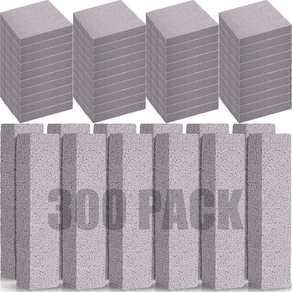 Chinco 300 Packs Pumice Stone for Cleaning, Scouring Pad Removing Stain Grime Without Leaving Scratches for Kitchen Oven Stove Home Bathroom Toilet Pool House Cleaning Supplies