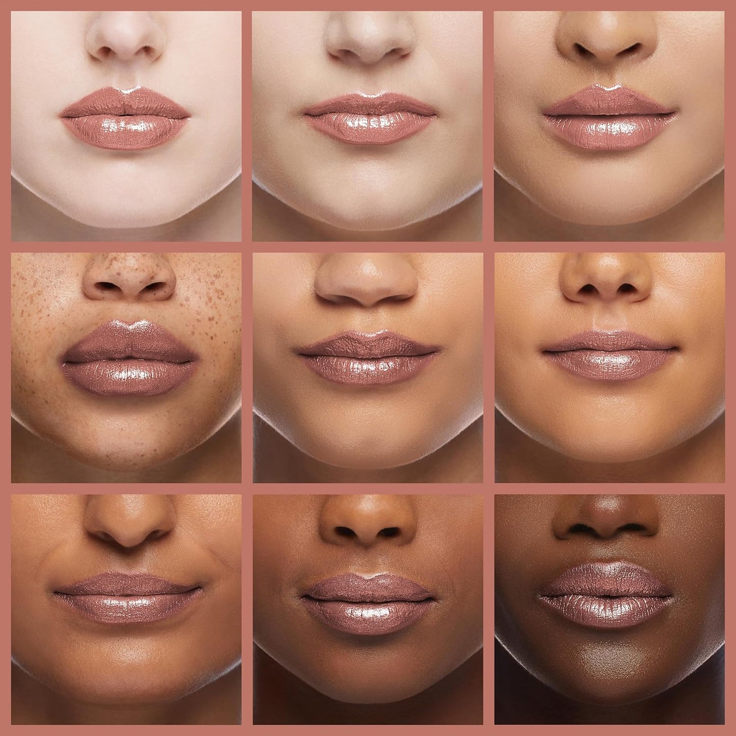 Oulac Nude Lipstick for Women with Metallic 3D Shine Lightweight Hydrating Formula, High Impact Lip Color, Vegan Beauty, Full Coverage Lip Makeup, Christmas Gifts for Women, Pure Envy(07)