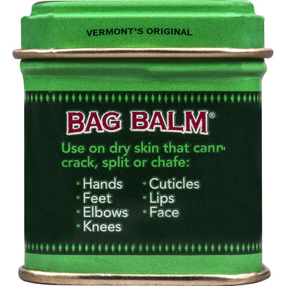 Bag Balm Vermont's Original Ointment, 1 Ounce Tin (Pack of 4), Moisturizing Ointment for Dry Skin that can Crack Split or Chafe on Hands Feet Elbows Knees Shoulders and More