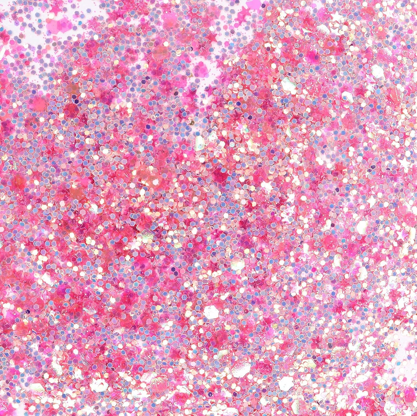 Holographic Pink Unicorn Glitter - 15G Chunky Face, Hair, Eye & Body Glitter Set for Women. Rave & Festival Accessories