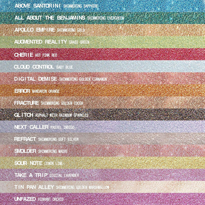 aboutface Fractal Glitter Eye Paint Cherie – Smudge-Proof, Long-Lasting Liquid Eyeshadow – Intense Sparkle with Mousse Texture – Vegan, Cruelty-Free – 0.13 oz (Hot Pink Red)