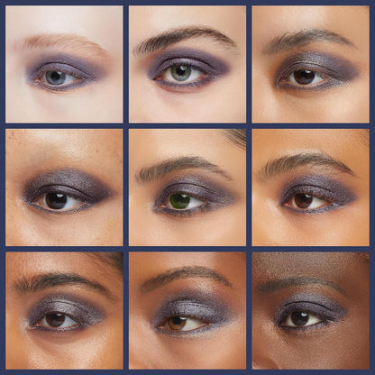 Twilight Shimmering Deep Blue Navy Pressed Powder Single Vegan Eyeshadow; Talc, Paraben & Cruelty Free